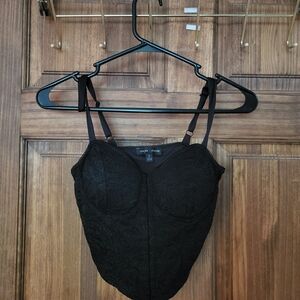 Moa Moa Black Lace Top